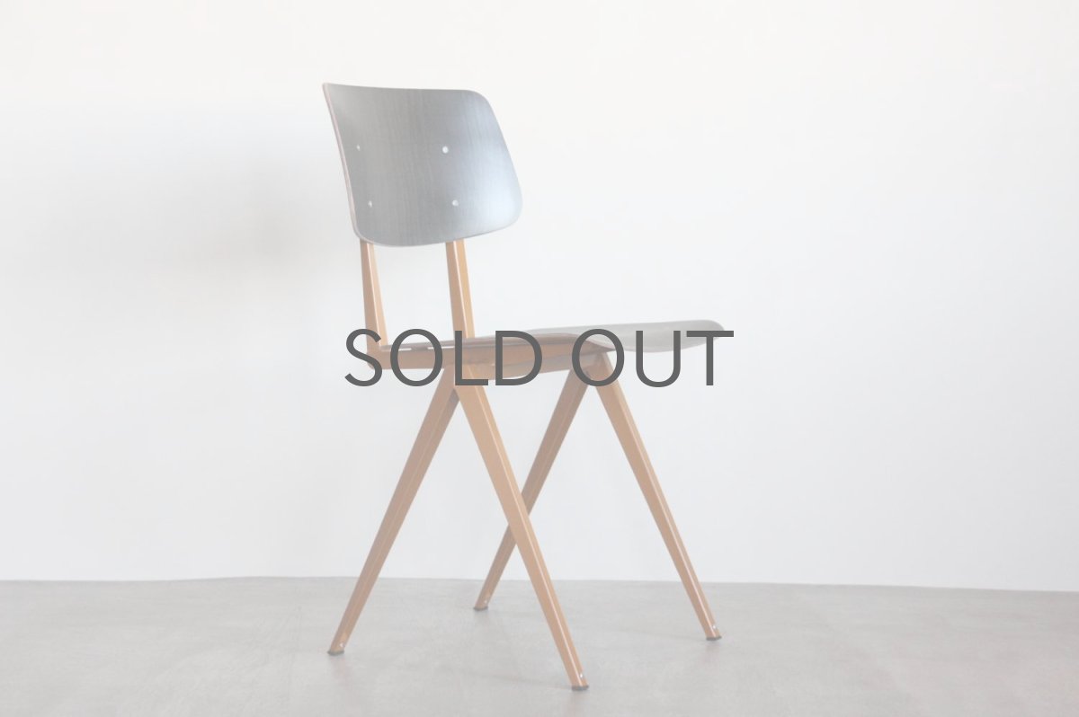 画像2: GALVANITAS/ガルファニタス/S16/インダストリアルチェア/エボニー&オーカーブラウン (2)