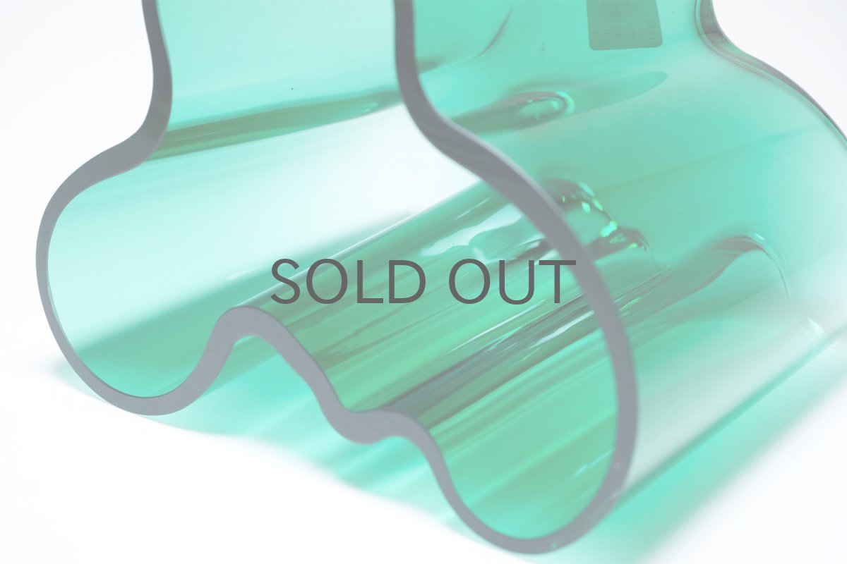 画像6: iittala/イッタラ/ALVAR AALTO/Savoy vas/アルヴァ・アアルトコレクション ベース/H12cm/廃盤色エメラルド (6)