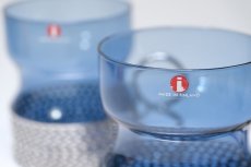 画像4: 北欧ビンテージ/iittala/イッタラ/TSAIKKA/ブルー＆シルバーホルダー/スッテカー付き (4)