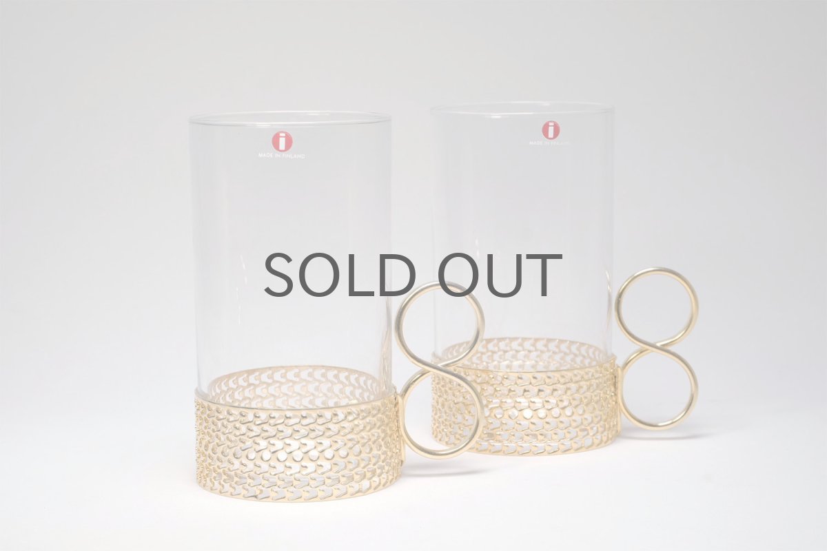 画像1: iittala/イッタラ/24Karaatti/24キャラット/ゴールドホルダー&クリアガラス/TSAIKKA/ツァイッカ/ロンググラス (1)