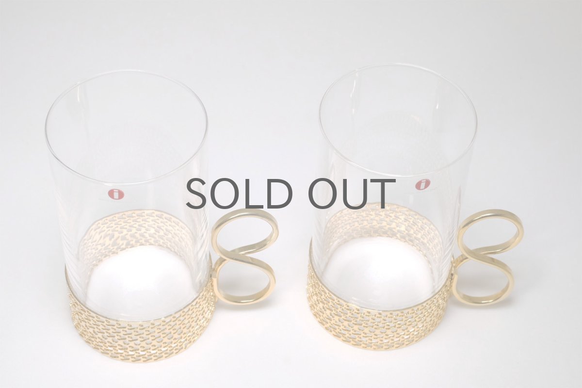 画像3: iittala/イッタラ/24Karaatti/24キャラット/ゴールドホルダー&クリアガラス/TSAIKKA/ツァイッカ/ロンググラス (3)