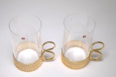 画像3: iittala/イッタラ/24Karaatti/24キャラット/ゴールドホルダー&クリアガラス/TSAIKKA/ツァイッカ/ロンググラス (3)