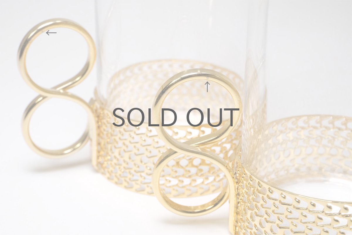 画像5: iittala/イッタラ/24Karaatti/24キャラット/ゴールドホルダー&クリアガラス/TSAIKKA/ツァイッカ/ロンググラス (5)