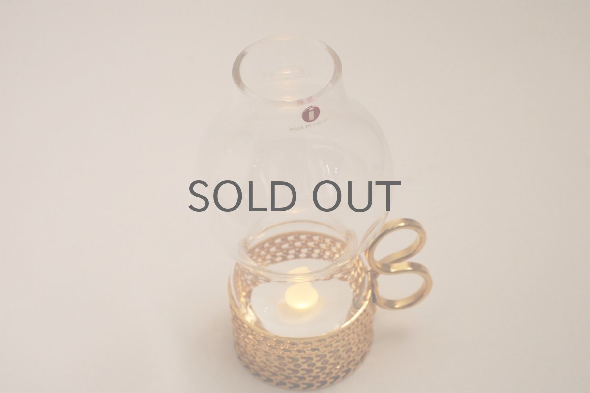 画像7: iittala/イッタラ/24Karaatti/24キャラット/ゴールドホルダー&クリアガラス/TSAIKKA/ツァイッカ/ランタン/キャンドルホルダー/Sサイズ/No.1 (7)