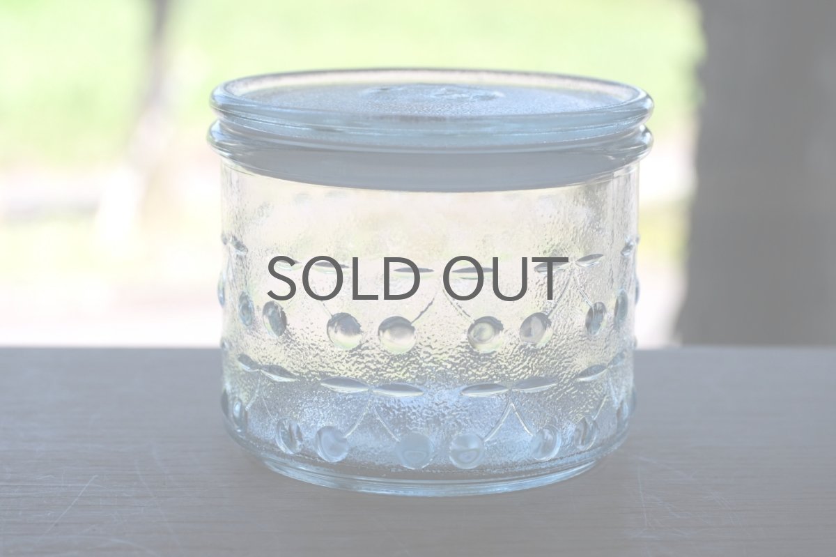 画像2: 北欧雑貨/フィンランド/Riihimaen Lasi/リーヒマエンラシ/Kirsikka/キルシッカ/さくらんぼう/キャニスター (2)