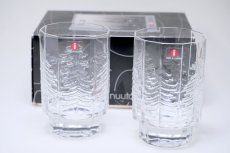 画像1: フィンランド/Iittala/イッタラ /Kuusi/クーシ /もみの木/H10/グラス/タンブラー/２個セット/オリジナルBOX (1)