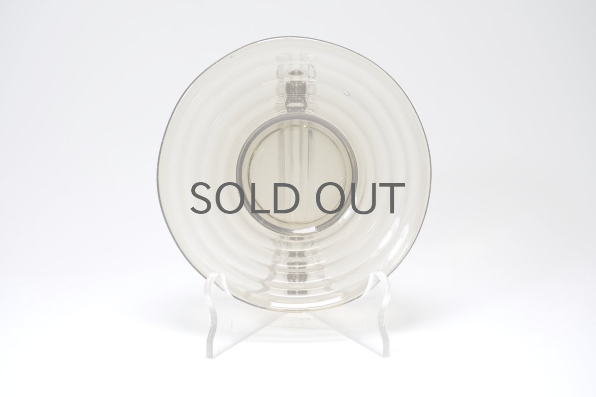 画像2: 北欧ビンテージガラス/Aino Aalto/アイノ・アアルト/Karhula/カルフラ/Bolgeblick/4191/プレート/スモーク/No.1 (2)