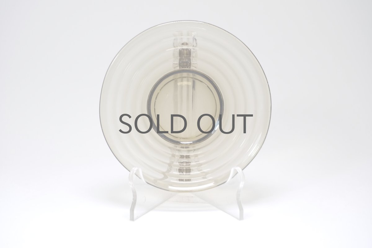 画像2: 北欧ビンテージガラス/Aino Aalto/アイノ・アアルト/Karhula/カルフラ/Bolgeblick/4191/プレート/スモーク/No.2 (2)