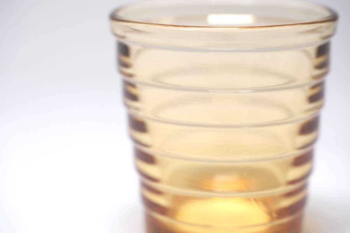 画像2: 北欧ビンテージガラス/Aino Aalto/アイノ・アアルト/Bolgeblick/Karhula/カルフラ/iittala /イッタラ/初期シュナップス/リオブラウン (2)