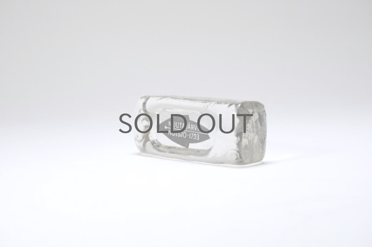 画像3: ビンテージ北欧雑貨/Nuutajarvi/ヌータヤルヴィ/ブランドロゴ/ブランドサイン/Sサイズ/ブラックロゴ/No.2 (3)