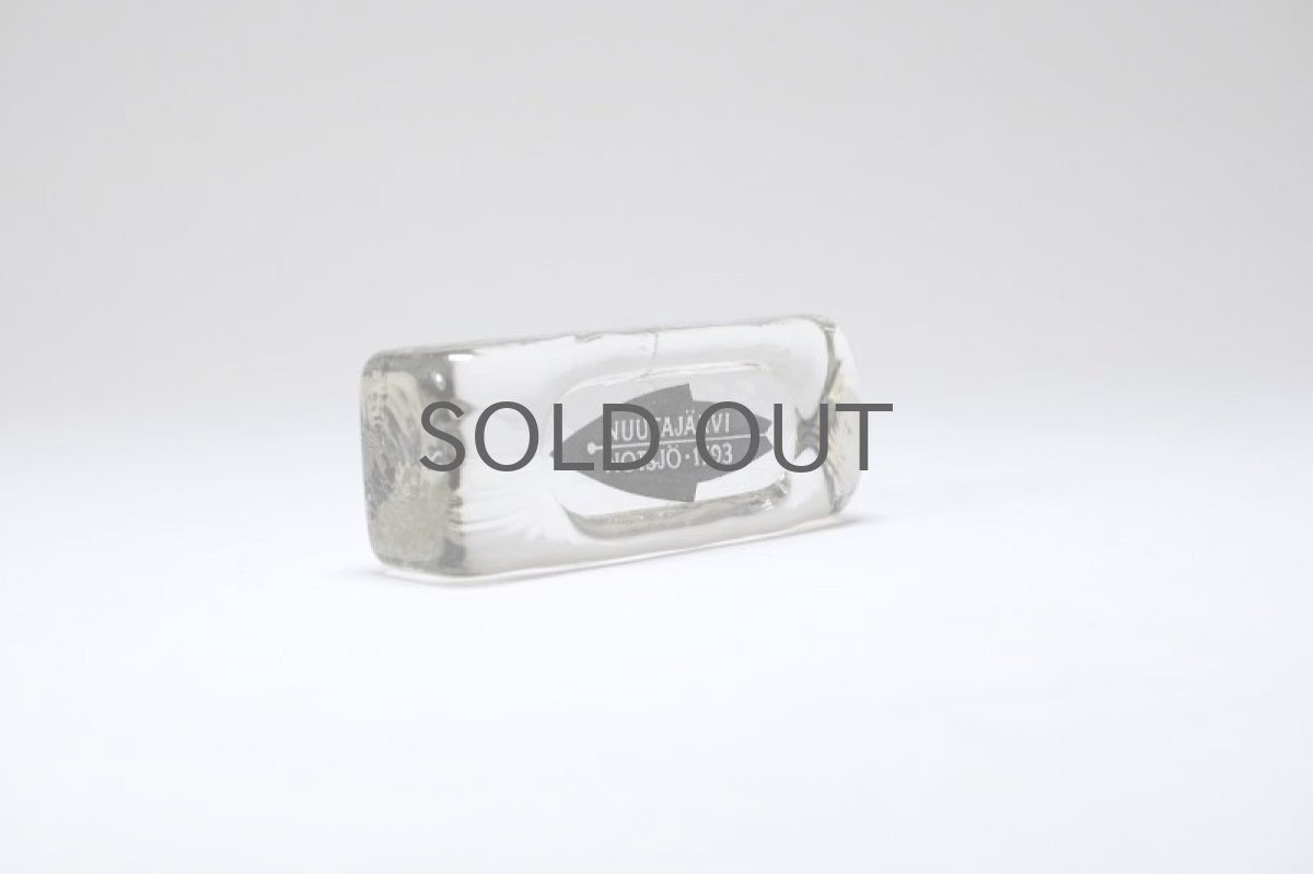 画像2: ビンテージ北欧雑貨/Nuutajarvi/ヌータヤルヴィ/ブランドロゴ/ブランドサイン/Sサイズ/ブラックロゴ/No.2 (2)