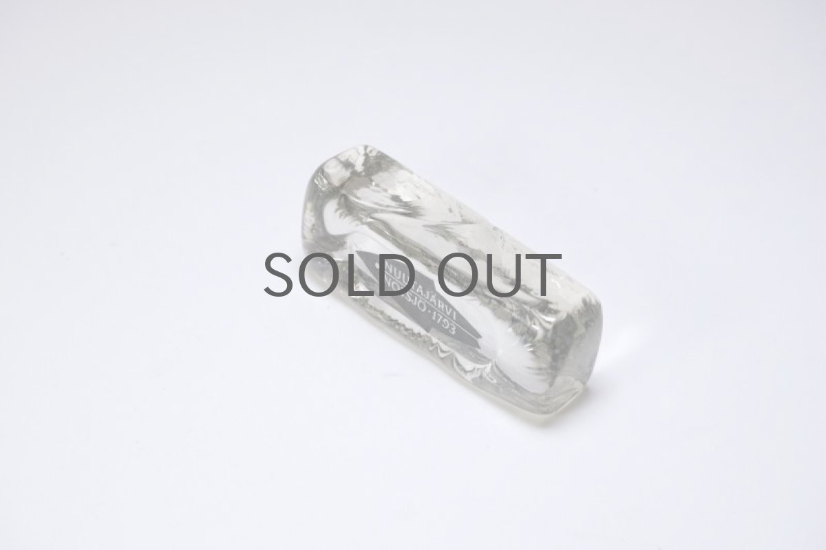 画像5: ビンテージ北欧雑貨/Nuutajarvi/ヌータヤルヴィ/ブランドロゴ/ブランドサイン/Sサイズ/ブラックロゴ/No.2 (5)