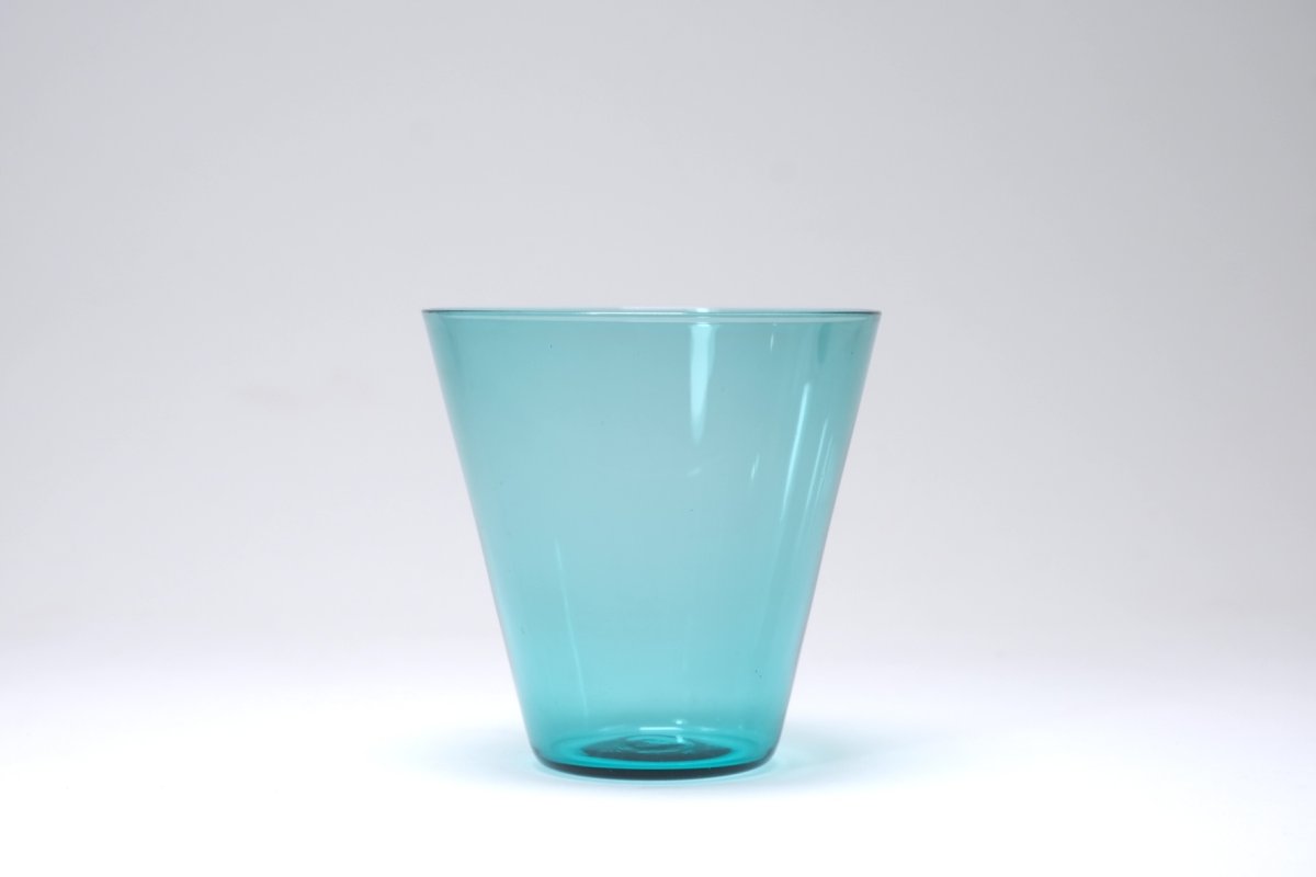 画像1: ビンテージ北欧雑貨/Kaj Franck/カイ・フランク/2744/タンブラー/H8cm/Nuutajarvi/ヌータヤルヴィ/ターコイズブルー (1)