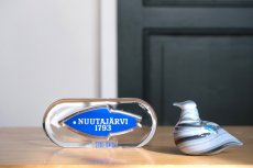 画像7: ビンテージ北欧雑貨/Nuutajarvi/ヌータヤルヴィ/ブランドロゴ/ブランドサイン/アドバタイジメント/ブルー (7)