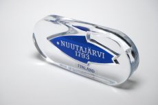 画像4: ビンテージ北欧雑貨/Nuutajarvi/ヌータヤルヴィ/ブランドロゴ/ブランドサイン/アドバタイジメント/ブルー (4)