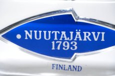 画像3: ビンテージ北欧雑貨/Nuutajarvi/ヌータヤルヴィ/ブランドロゴ/ブランドサイン/アドバタイジメント/ブルー (3)
