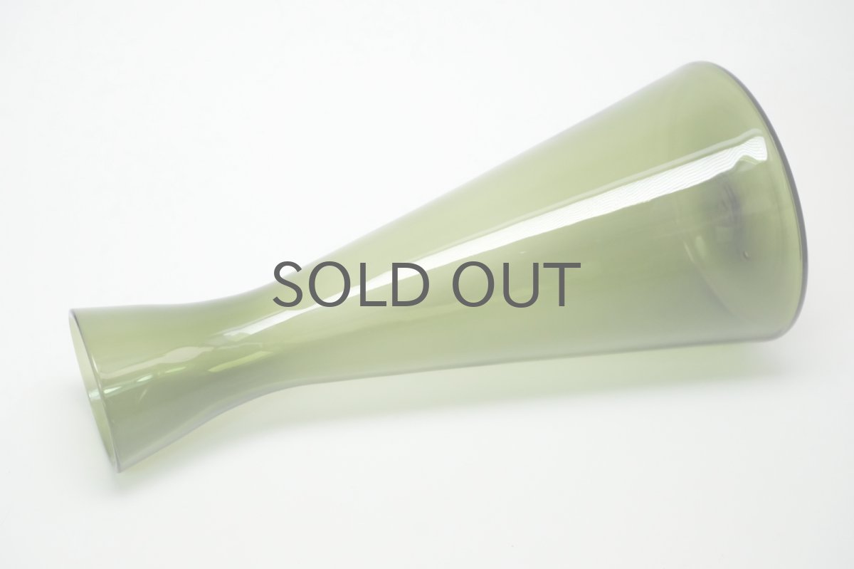 画像3: ビンテージ北欧雑貨/Kaj Franck/カイ・フランク/ベース/デキャンタ/1541/20cm/オリーブグリーン (3)