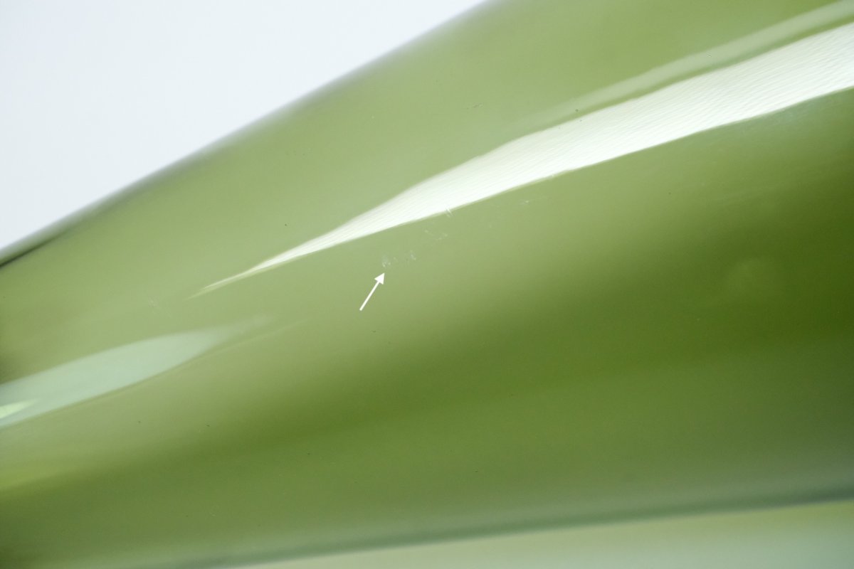 画像4: ビンテージ北欧雑貨/Kaj Franck/カイ・フランク/ベース/デキャンタ/1541/20cm/オリーブグリーン (4)