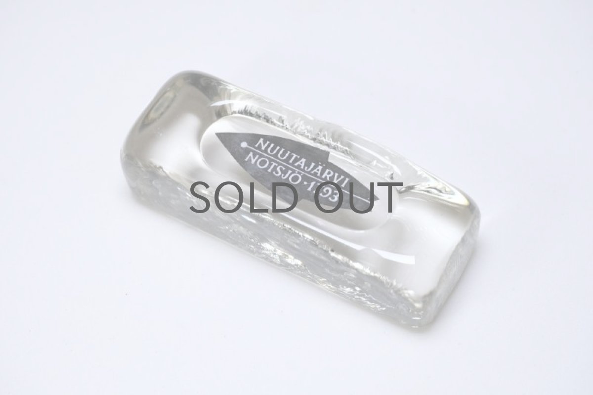 画像2: ビンテージ北欧雑貨/Nuutajarvi/ヌータヤルヴィ/ブランドロゴ/ブランドサイン/Sサイズ/ブラックロゴ/No.1 (2)