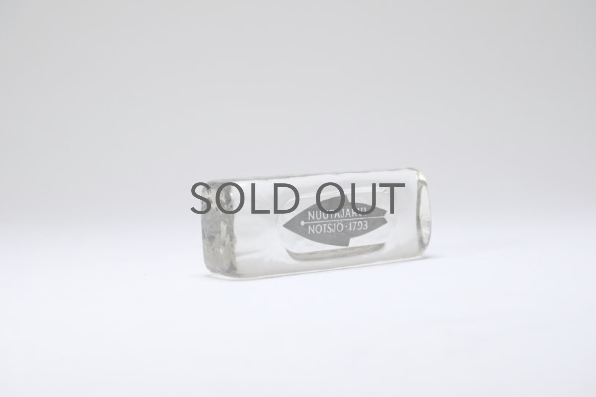 画像3: ビンテージ北欧雑貨/Nuutajarvi/ヌータヤルヴィ/ブランドロゴ/ブランドサイン/Sサイズ/ブラックロゴ/No.1 (3)