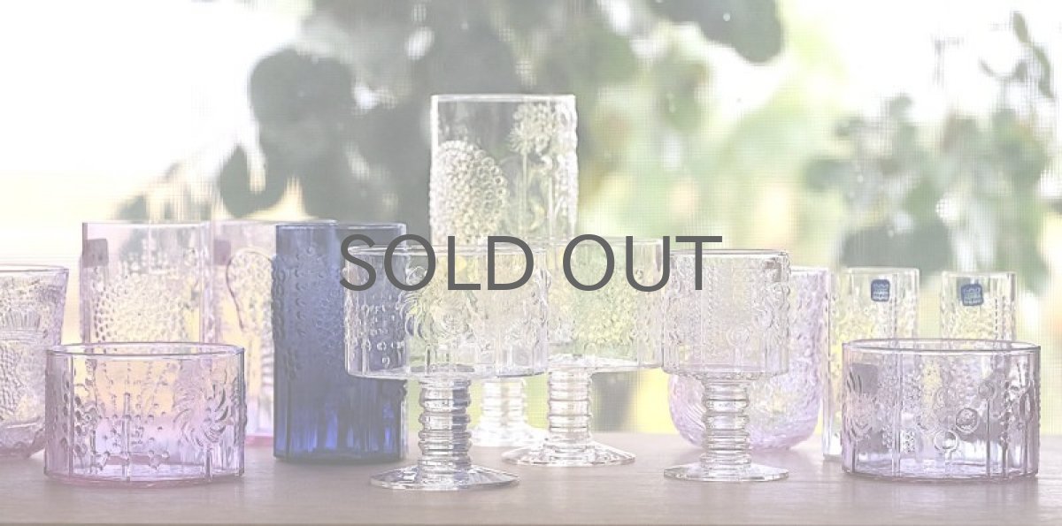 画像6: 北欧ビンテージガラス/Oiva Toikka/オイバトイッカ/Flora/フローラ/ヌータヤルヴィ/ショットグラス/脚付き/クリア (6)