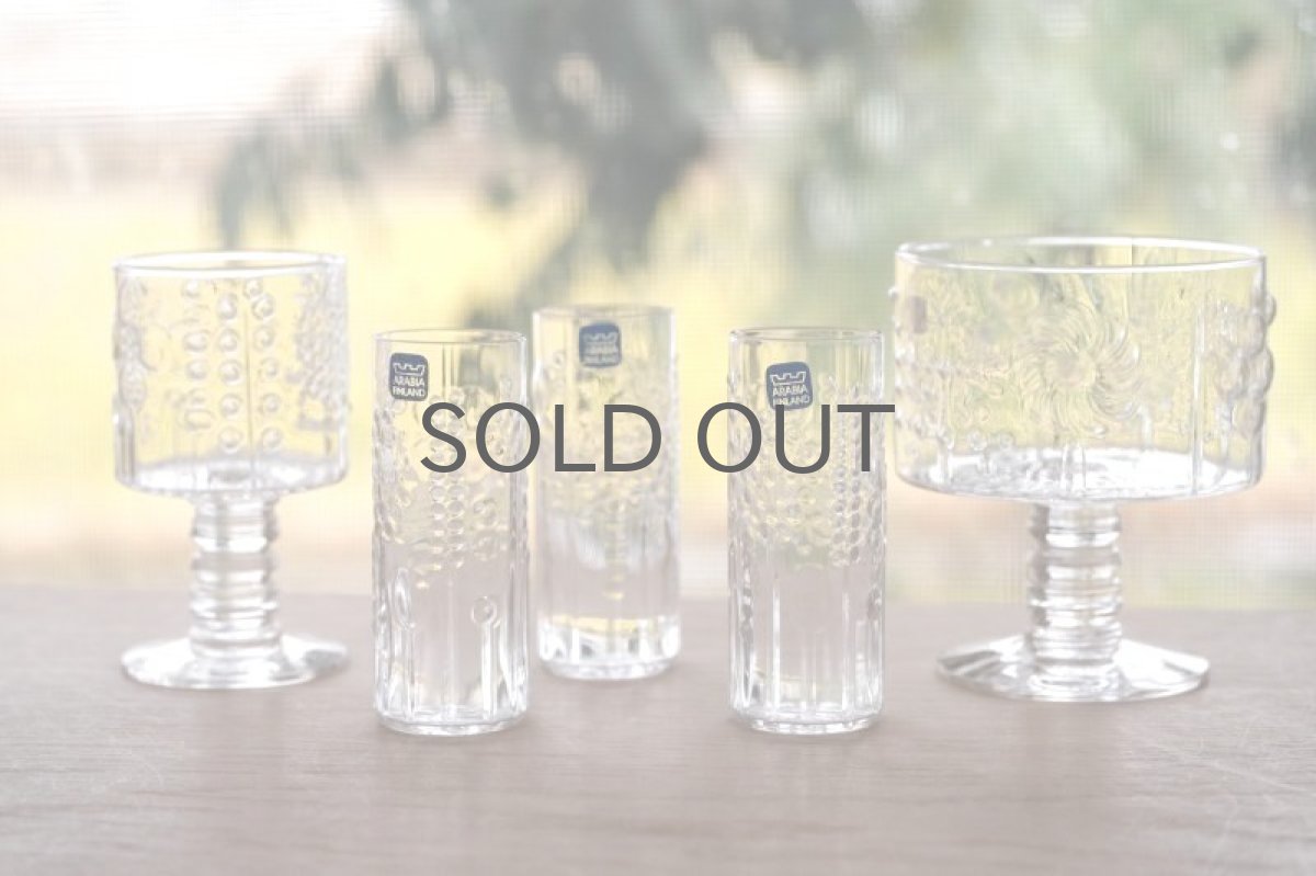 画像7: 北欧ビンテージガラス/Oiva Toikka/オイバトイッカ/フローラ/ヌータヤルヴィ/ショットグラス (7)