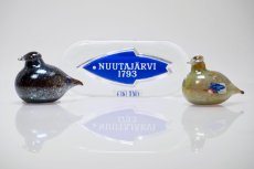画像6: ビンテージ北欧雑貨/Nuutajarvi/ヌータヤルヴィ/ブランドロゴ/ブランドサイン/ブルー (6)