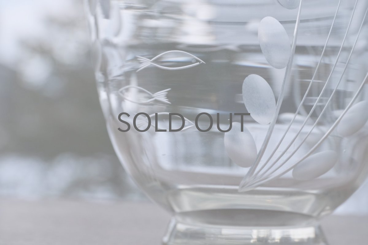 画像4: 北欧ビンテージ/KARHULA/カルフラ/1930年代/Göran Hongell/ゴラン・ホンゲル/フィッシュボウル (4)