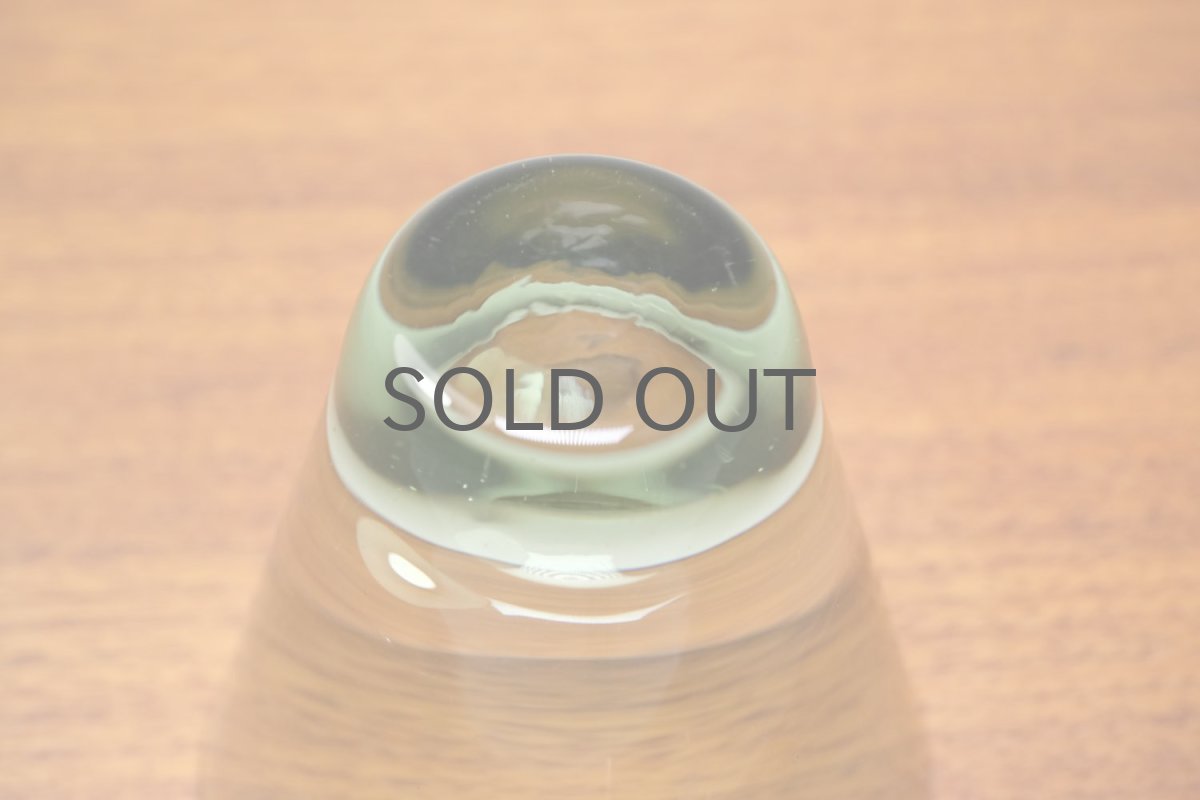 画像4: ビンテージ北欧雑貨/Kaj Franck/カイ・フランク/Nuutajarvi/ヌータヤルヴィ/2744/厚底タンブラー/ペールグリーン/No.3 (4)