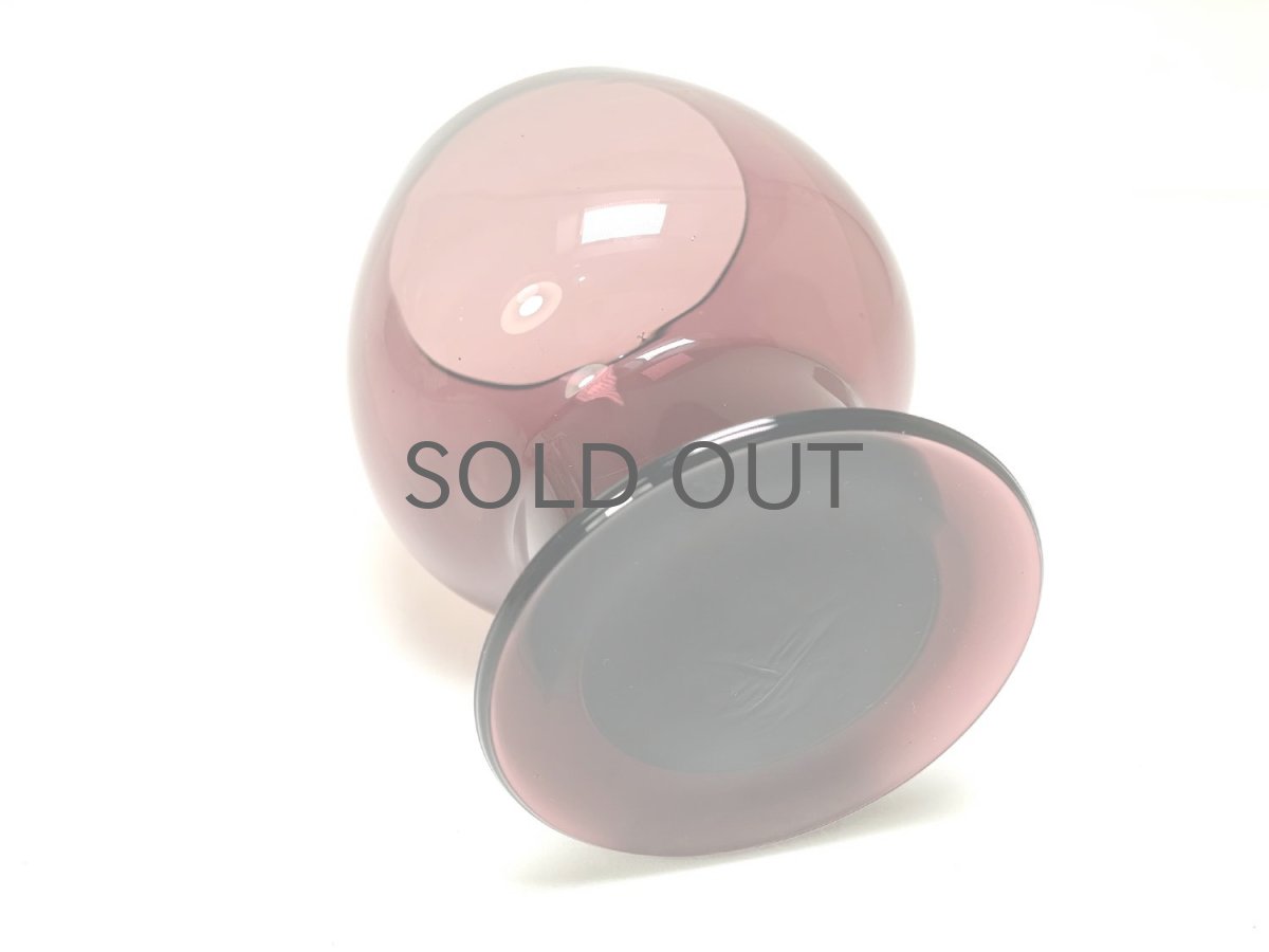 画像3: ビンテージ北欧雑貨/Kaj Franck/カイ・フランク/Wineglass 1111/Nuutajarvi/ヌータヤルヴィ/ワイングラス/パープル/No.1 (3)