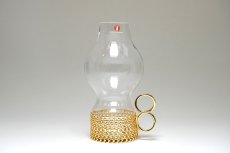 画像1: iittala/イッタラ/24Karaatti/24キャラット/ゴールドホルダー&クリアガラス/TSAIKKA/ツァイッカ/ランタン/キャンドルホルダー/Sサイズ/箱付き (1)
