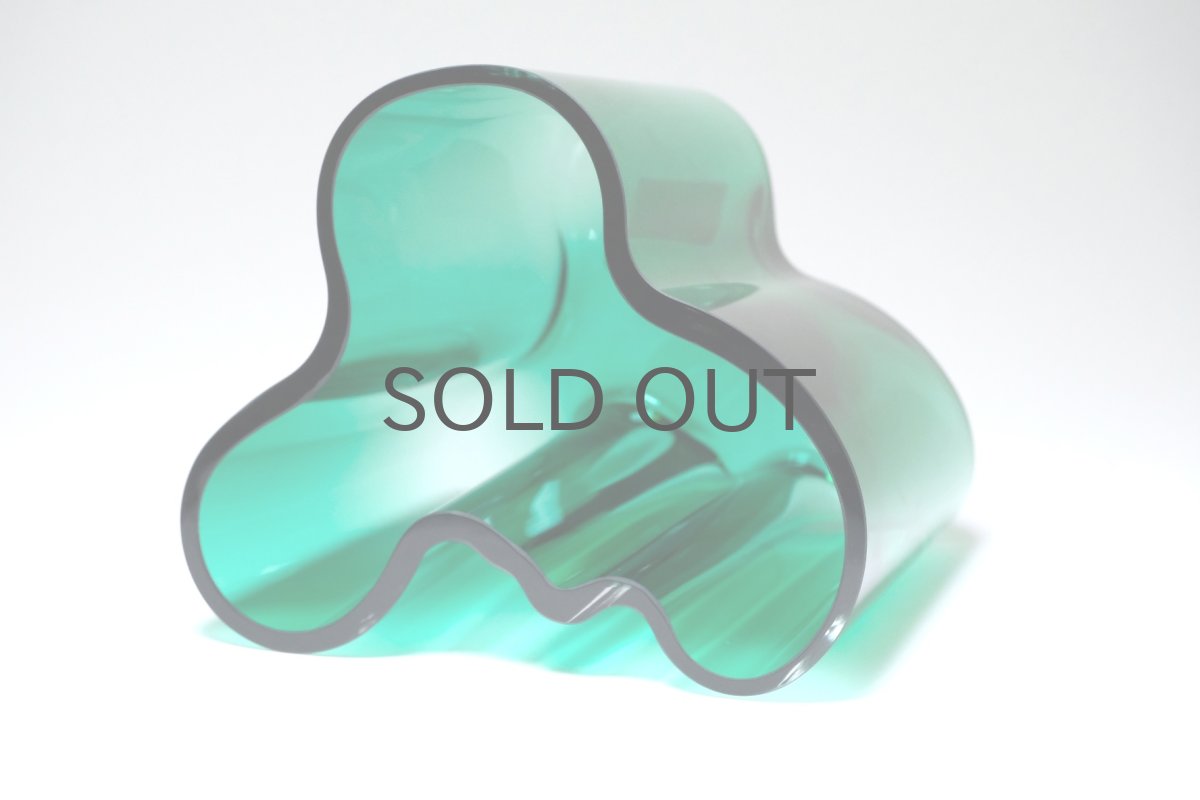 画像8: iittala/イッタラ/ALVAR AALTO/Savoy vas/アルヴァ・アアルトコレクション ベース/H12cm/廃盤色エメラルド (8)