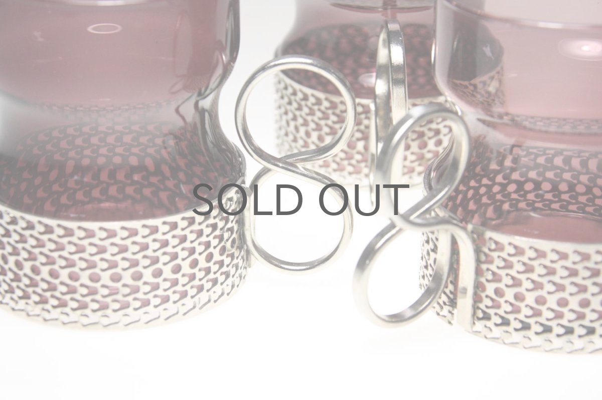 画像4: 北欧ビンテージ/iittala/イッタラ/TSAIKKA/パープル＆シルバーホルダー (4)