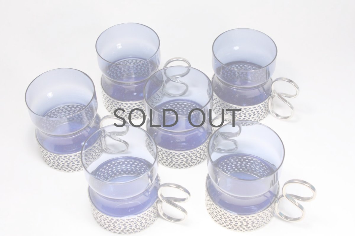 画像7: 北欧ビンテージ/iittala/イッタラ/TSAIKKA/ブルー&シルバーホルダー (7)