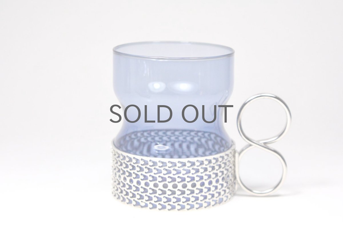 画像2: 北欧ビンテージ/iittala/イッタラ/TSAIKKA/ブルー&シルバーホルダー (2)