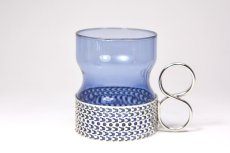 画像2: 北欧ビンテージ/iittala/イッタラ/TSAIKKA/ブルー＆シルバーホルダー (2)