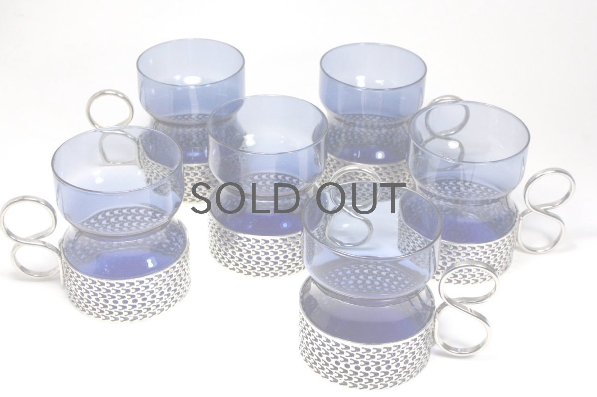 画像6: 北欧ビンテージ/iittala/イッタラ/TSAIKKA/ブルー&シルバーホルダー (6)
