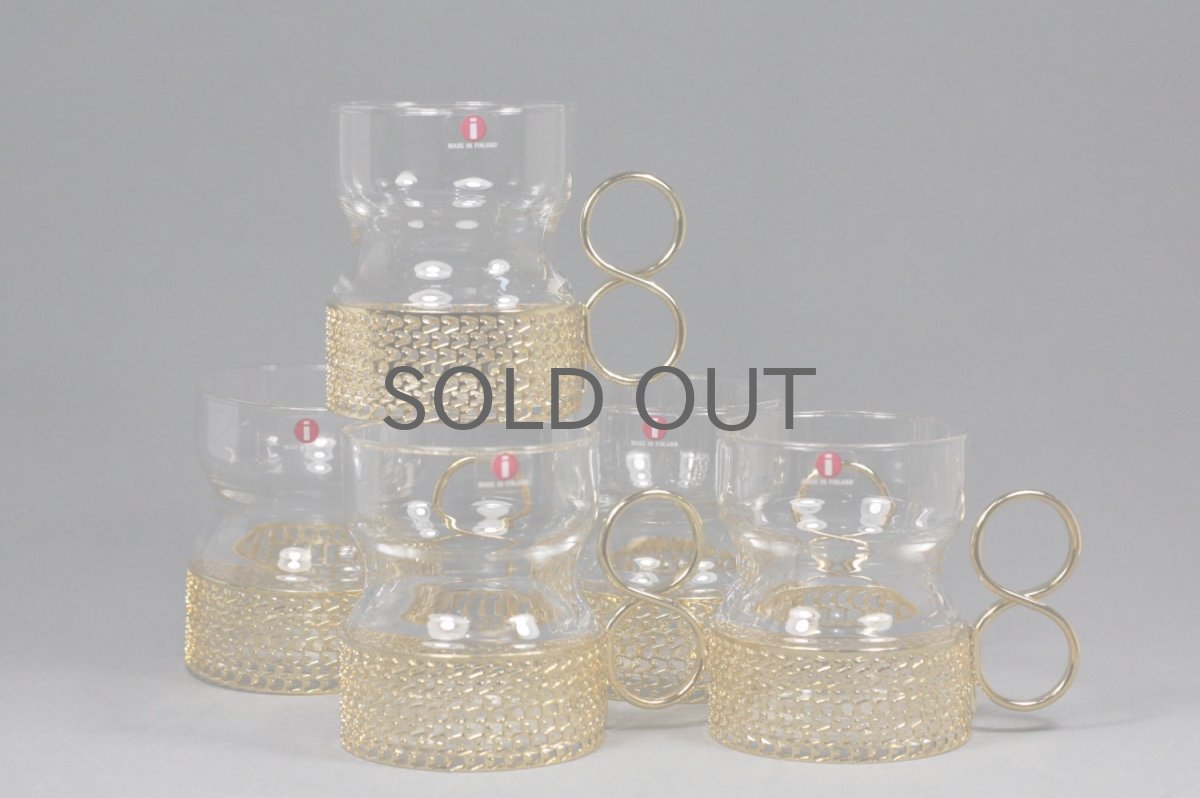 画像5: iittala/イッタラ/TSAIKKA/ツァイッカ/24Karaatti/24キャラット/ゴールドホルダー&クリアグラス (5)