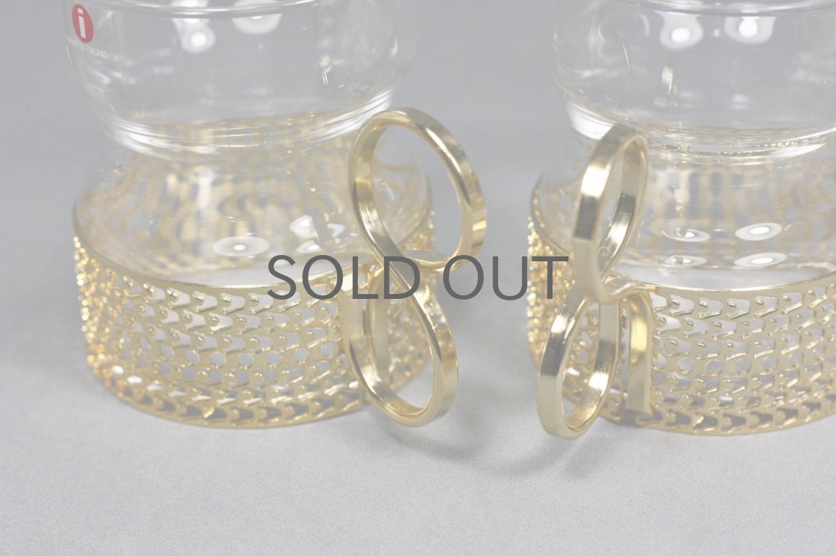 画像4: iittala/イッタラ/TSAIKKA/ツァイッカ/24Karaatti/24キャラット/ゴールドホルダー&クリアグラス (4)