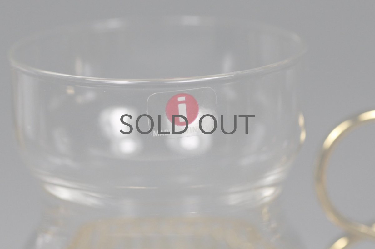 画像2: iittala/イッタラ/TSAIKKA/ツァイッカ/24Karaatti/24キャラット/ゴールドホルダー&クリアグラス (2)