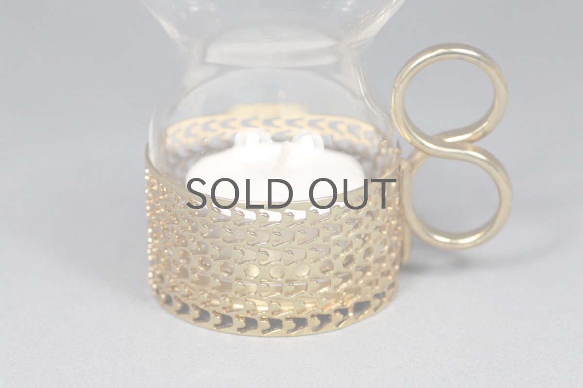 画像6: iittala/イッタラ/TSAIKKA/ツァイッカ/24Karaatti/24キャラット/ゴールドホルダー&クリアグラス/キャンドルホルダー (6)