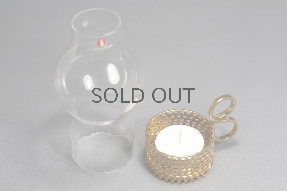 画像5: iittala/イッタラ/TSAIKKA/ツァイッカ/24Karaatti/24キャラット/ゴールドホルダー&クリアグラス/キャンドルホルダー (5)