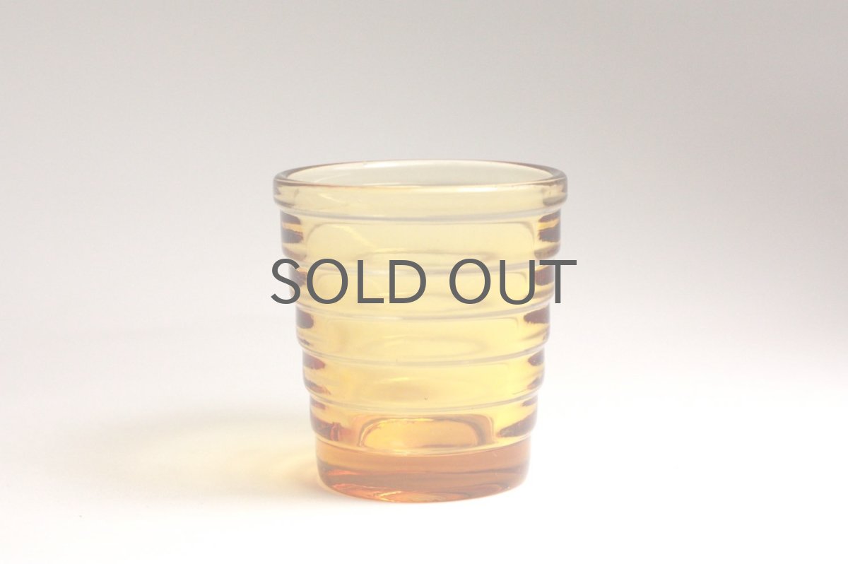 画像1: 北欧ビンテージガラス/Aino Aalto/アイノ・アアルト/Bolgeblick/Karhula/カルフラ/iittala /イッタラ/初期シュナップス/リオブラウン (1)