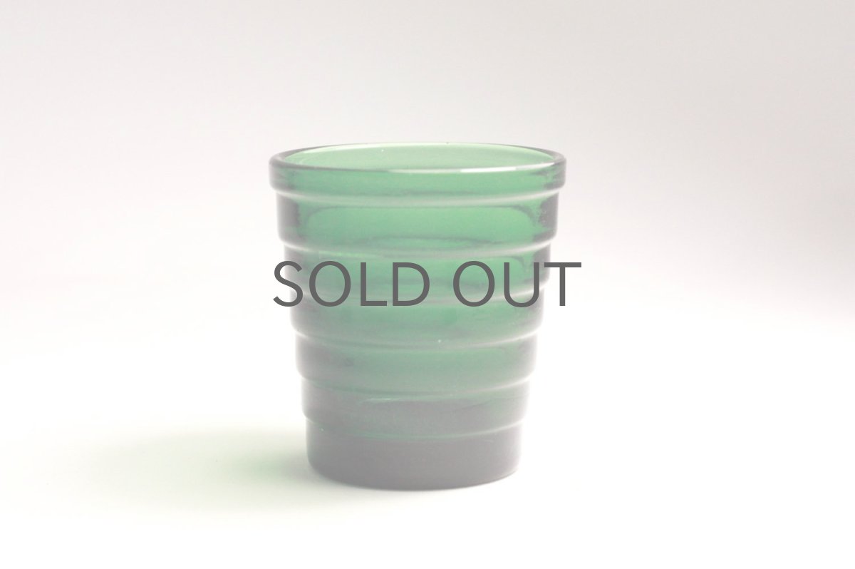 画像1: 北欧ビンテージガラス/Aino Aalto/アイノ・アアルト/Bolgeblick/Karhula/カルフラ/iittala /イッタラ/初期シュナップス/グリーン (1)