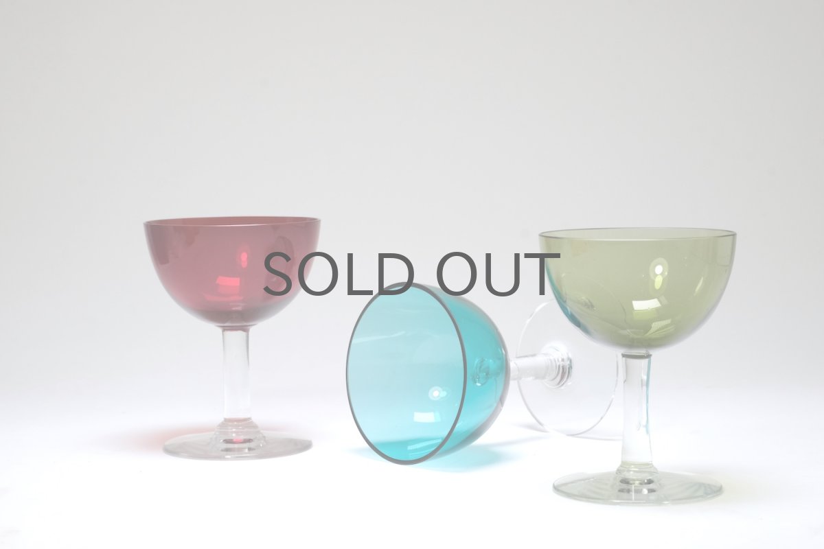 画像8: ビンテージ北欧雑貨/Nuutajarvi/ヌータヤルヴィ/Saara Hopea/サーラ・ホペア/1125/リカーグラス/ライトブルー (8)