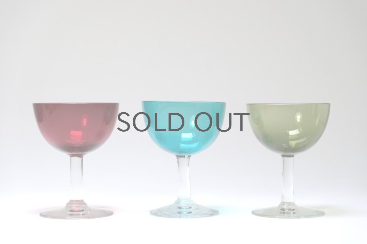 画像7: ビンテージ北欧雑貨/Nuutajarvi/ヌータヤルヴィ/Saara Hopea/サーラ・ホペア/1125/リカーグラス/ライトブルー (7)