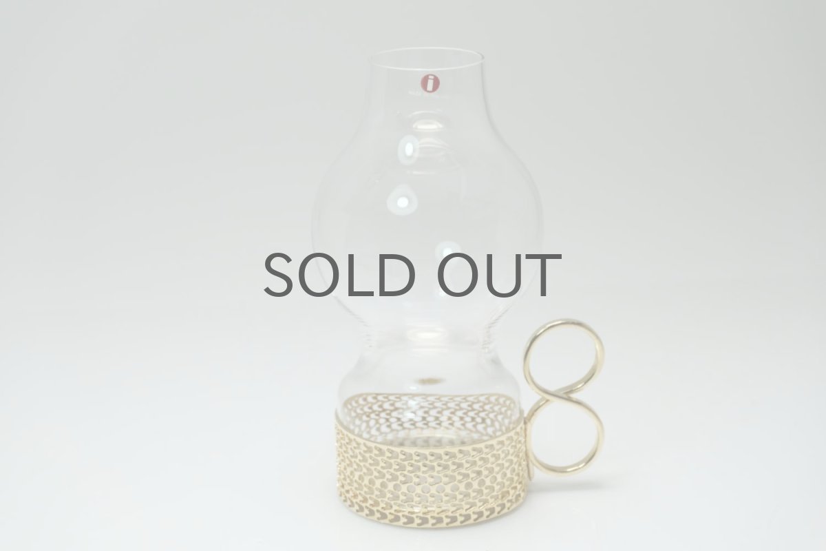 画像1: iittala/イッタラ/TSAIKKA/ツァイッカ/24Karaatti/24キャラット/ゴールドホルダー&クリアグラス/キャンドルホルダー (1)