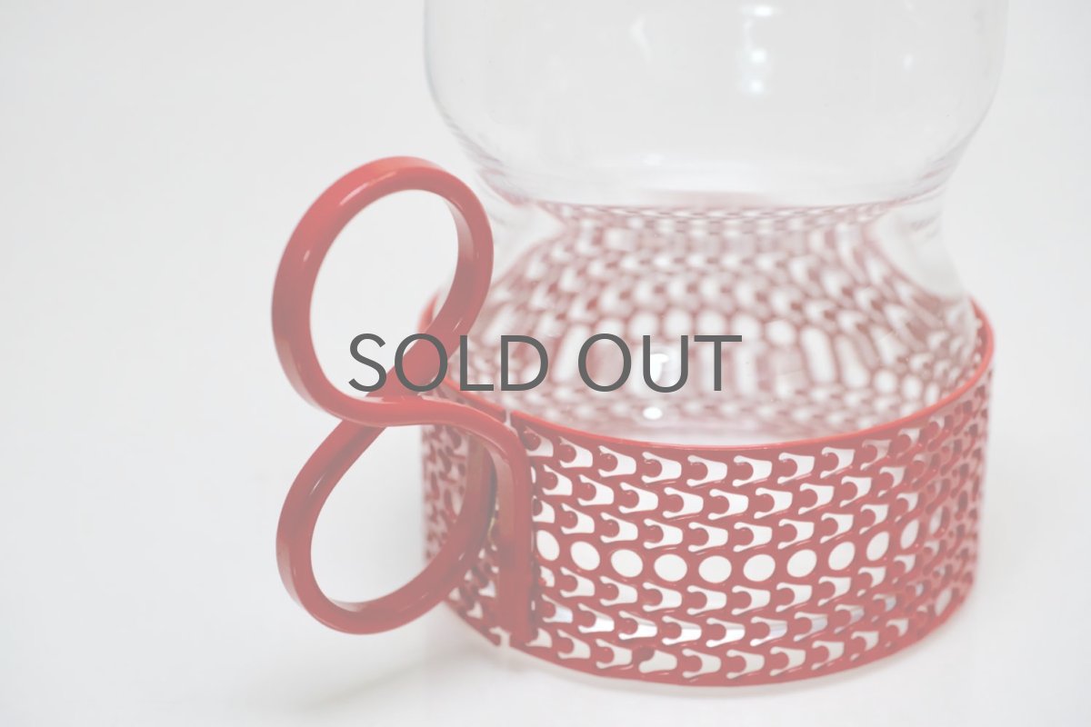 画像3: 北欧ビンテージ/iittala/イッタラ/TSAIKKA/ツァイッカ/クリア&レッドホルダー/レアレッド (3)