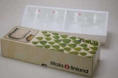 画像10: ビンテージ北欧雑貨/iittala/イッタラ/Koivu/コイブ/白樺グラス/オリジナルBOX/４個セット/H8サイズ (10)