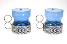 画像4: 北欧ビンテージ/iittala/イッタラ/TSAIKKA/ブルー＆シルバーホルダー (4)